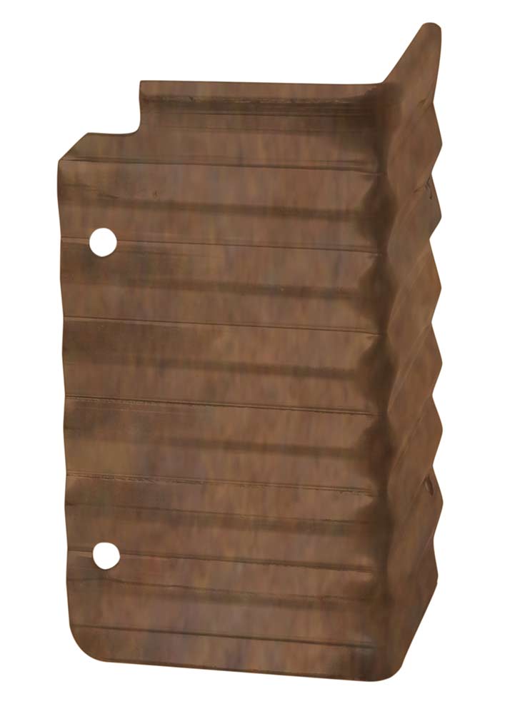 Aussenecke Cortenstahl Höhe 150 mm Aussenecke Cortenstahl Höhe 150 mm