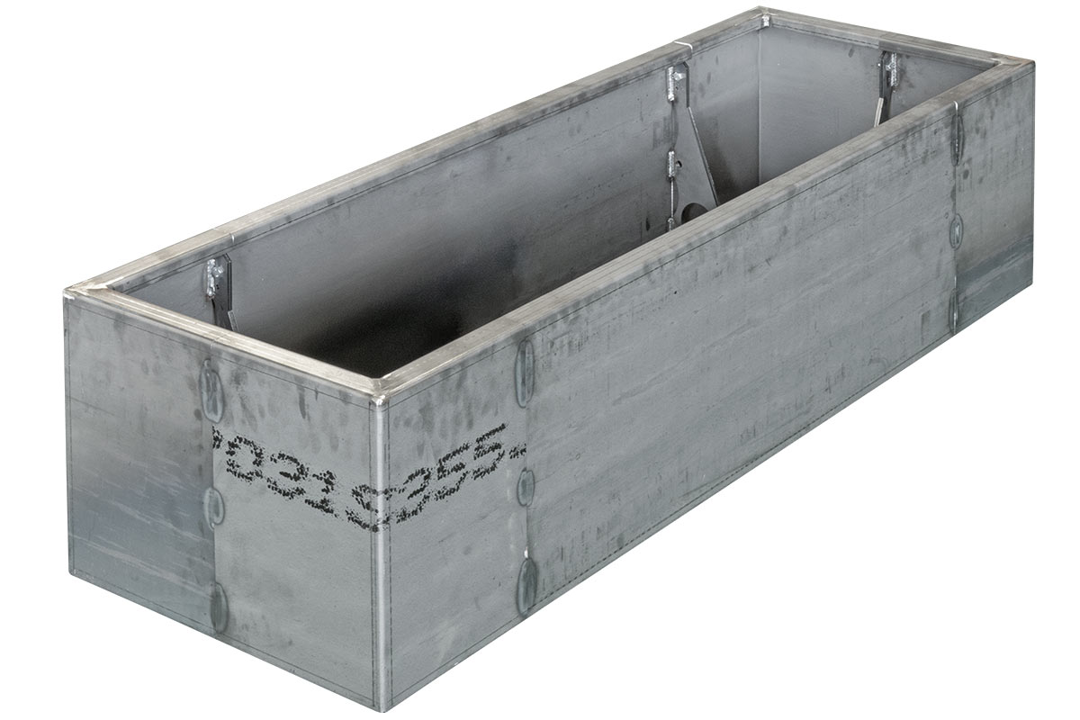 Hochbeet aus modularen terra-S Erdstützelementen
